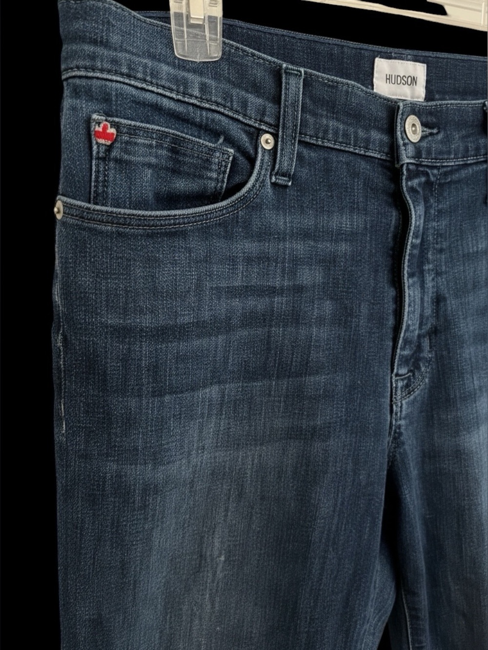 Hudson Blair High Rise Super Skinny Jeans Size 31 Dark Wash - Picture 2 of 14